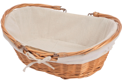 19.5" Honey Finish Willow Basket