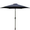 9' Pole Umbrella With Carry Bag, Navy Blue