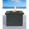 Living Source International Fiber Reinforced Concrete Propane/Natural Gas Fire Pit Table