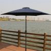 9' Pole Umbrella With Carry Bag, Navy Blue