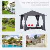 10ft x 10ft Patio Gazebo-Dark Gray-AS