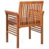 Patio Dining Chairs with Cushions 8 pcs Solid Wood Acacia