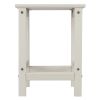 36*36*47cm Single Layer Square HDPE Side Table White