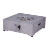 40,000BTU Exterior Faux Stone Propane Fire Pit For Outdoor Garden Backyard with Water Proof Cover and Lava Rock