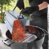 YSSOA Charcoal Chimney Starter Foldable, Collapsible, Silver