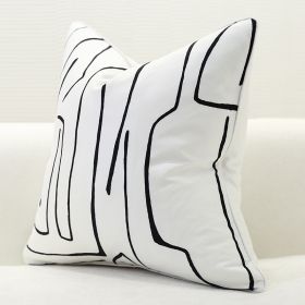 Nordic Style Pillow Cushion Sofa Cushion (Option: White-45x45cm)