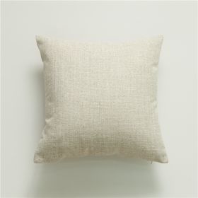 Cotton And Linen Tassel Handmade Pillow Cover (Option: 45x45cm Without Core-White)