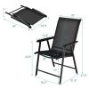 4-Pack Patio Folding Chairs Portable for Outdoor Camping