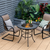 Backyard Garden Party Patio Fire Pit Dining Table